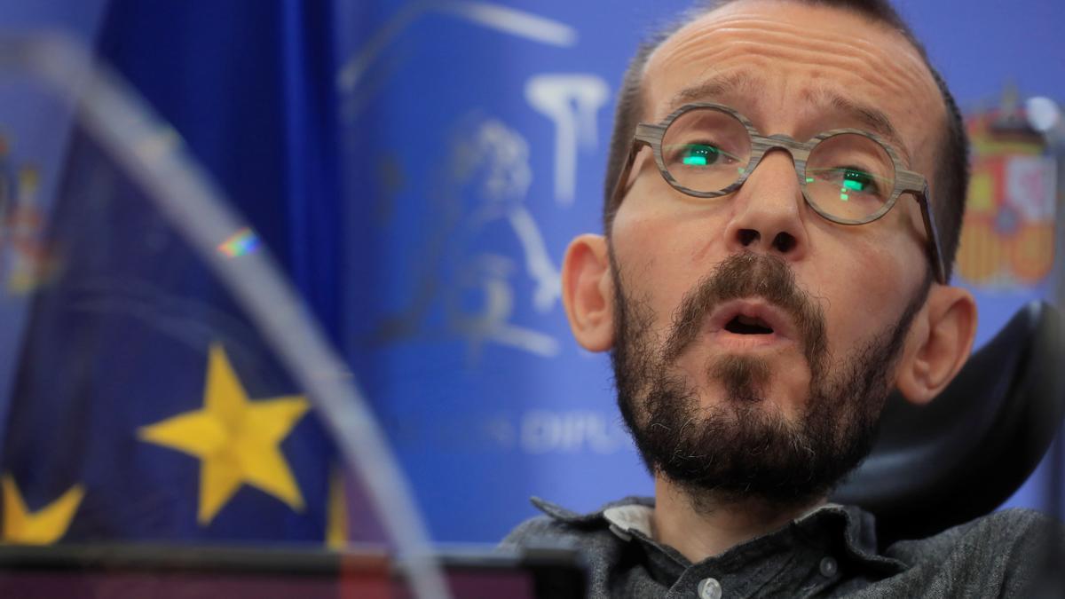 El portavoz de Unidas Podemos en el Congreso, Pablo Echenique