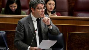 El ministro de Energía, Álvaro Nadal, en una sesión de control del Gobierno en el Congreso de los diputados.