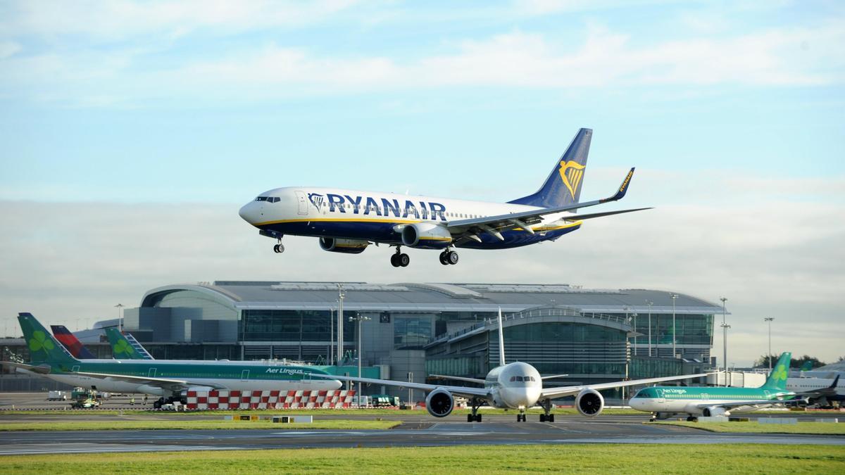 Un avión de Ryanair.