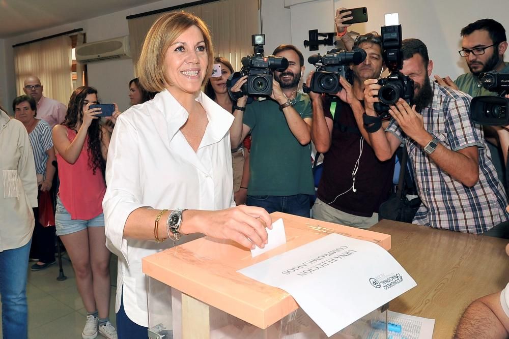 La candidata a la presidencia Mª Dolores de Cospedal.