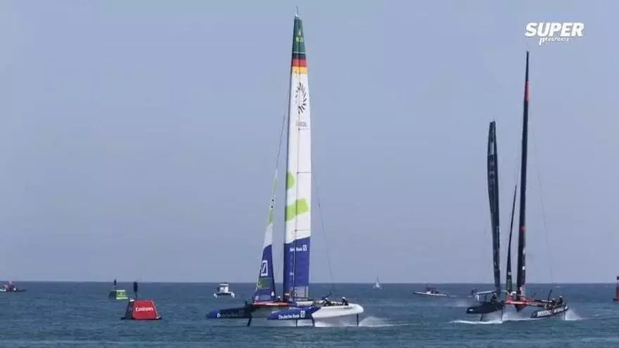 Los catamaranes voladores preparan el Spain Grand Prix SailGP Valencia