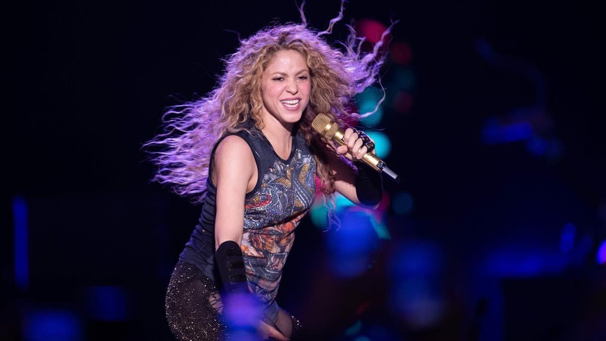 Shakira, en su concierto inaugural de gira en Hamburgo.