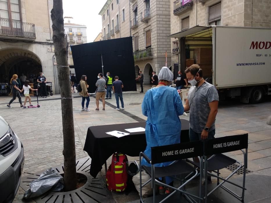 Rodatge d'un anunci a Girona