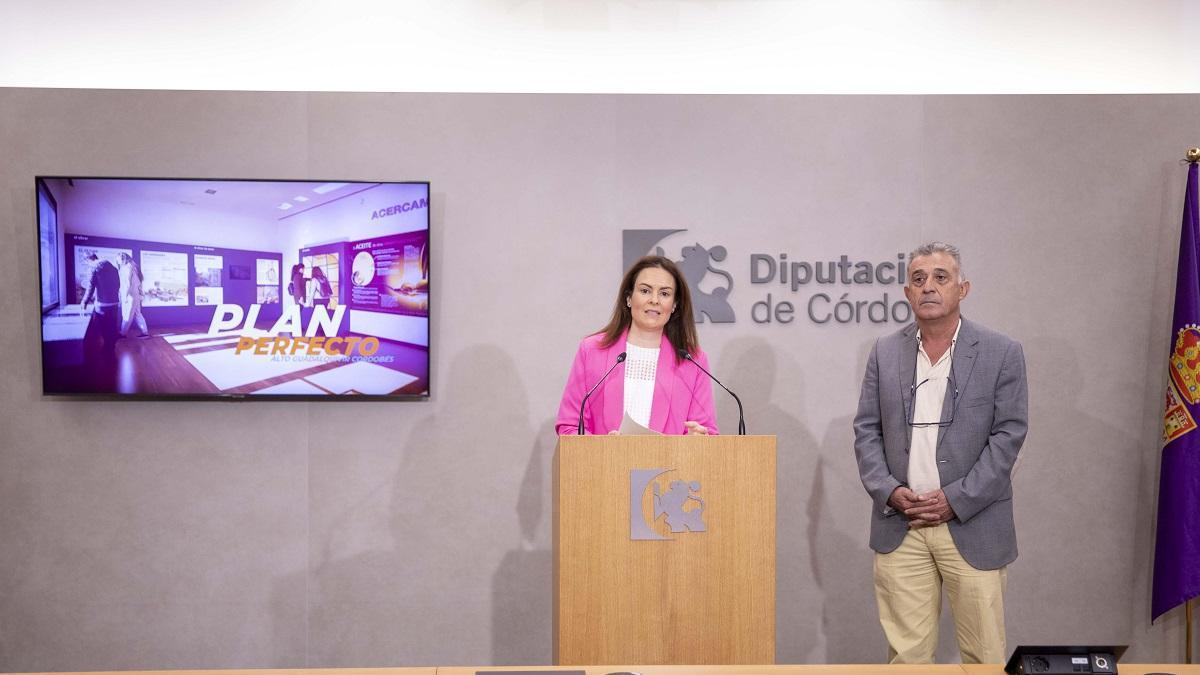 Inmaculada Silas, delegada de Turismo de la Diputación, durante la presentación de los vídeos.