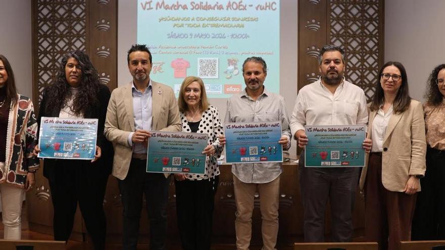 La marcha solidaria de la Aoex en Badajoz ya tiene fecha: se celebrará el 9 de mayo