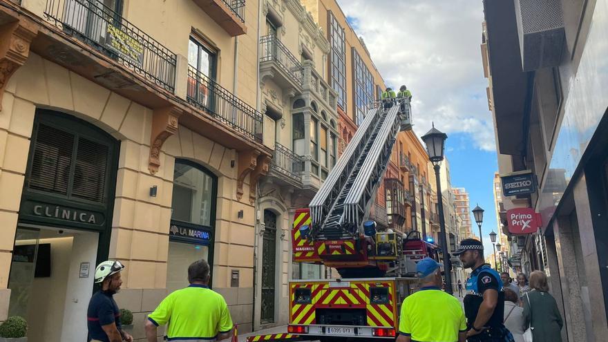 Las consecuencias de la DANA en Zamora: susto en una calle del centro