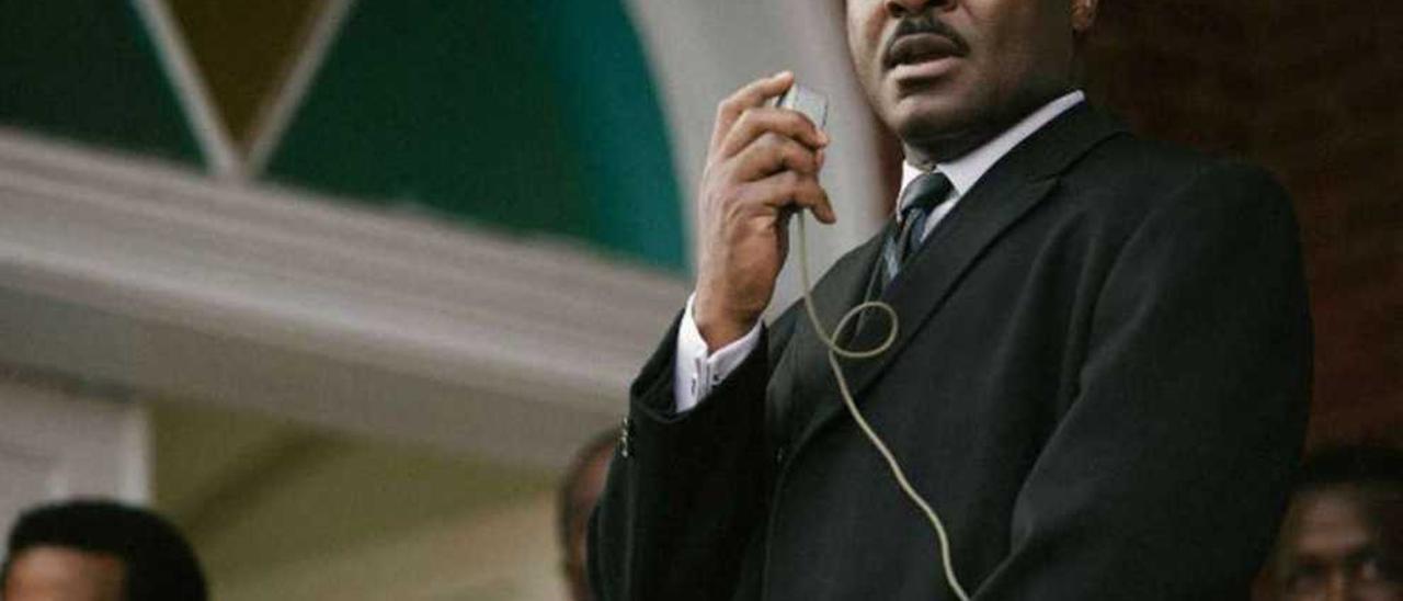 David Oyelowo caracterizado como Martin Luther King.