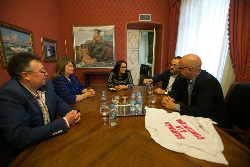 Manifestación en contra de los recortes de aulas en la enseñanza concertada