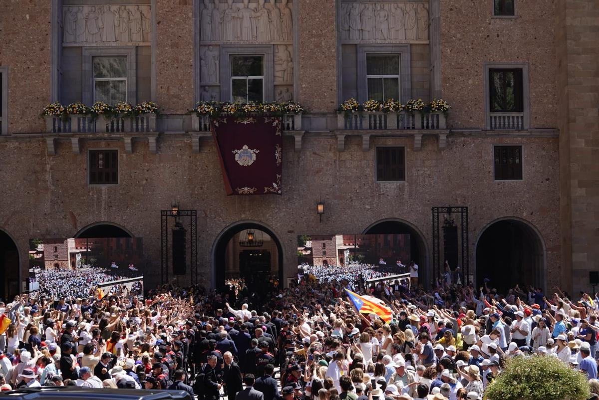 Arribada de Lleó XIV a Montserrat