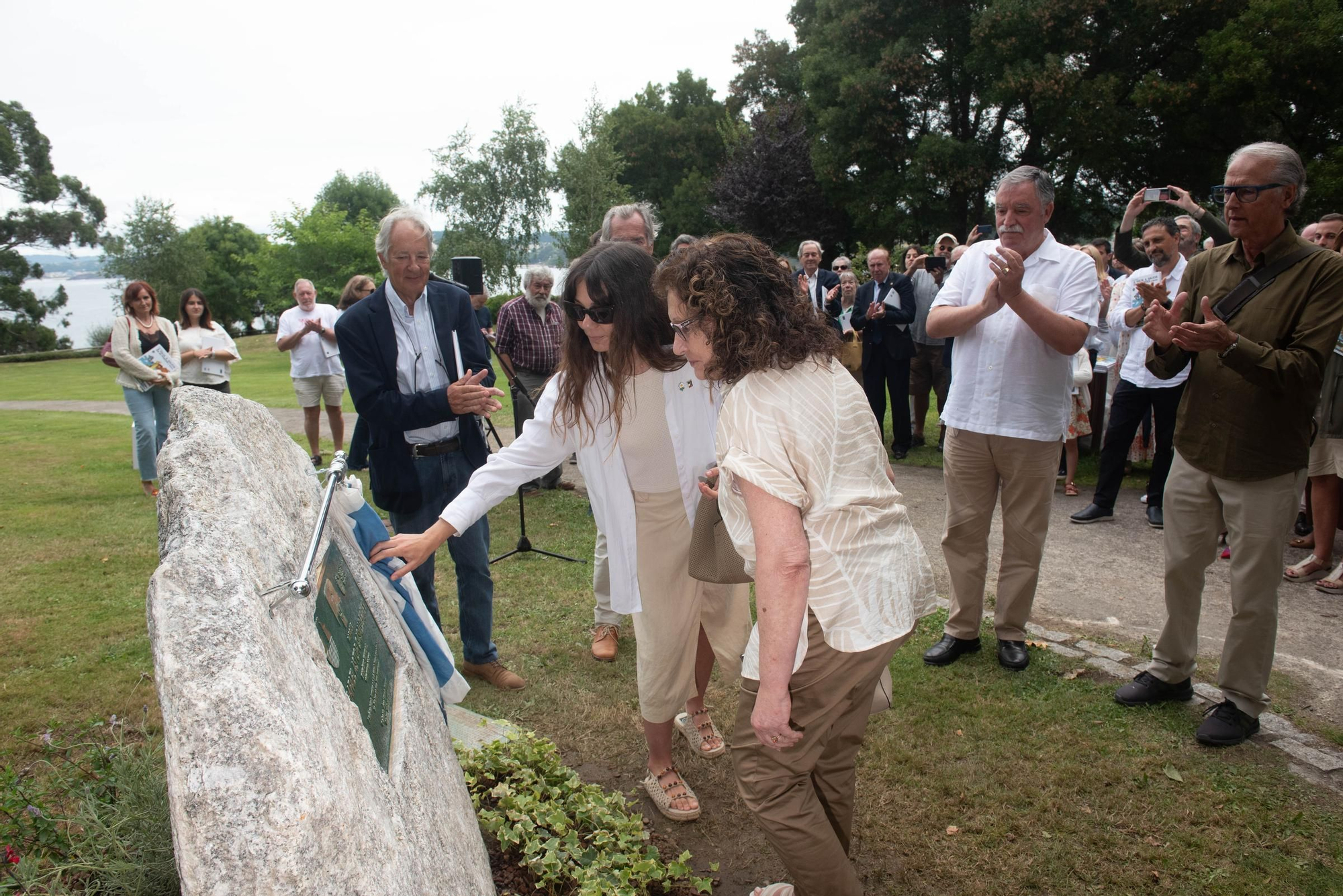 Inauguración del parque Rafael Castor Casdelrrey en Bastiagueiro