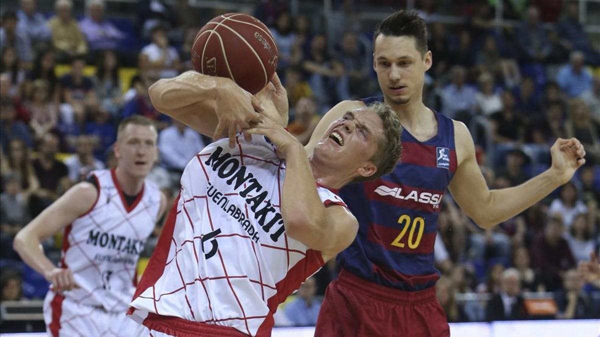 Hakanson se enfrentó al Barça cuando estaba cedido al Fuenlabrada