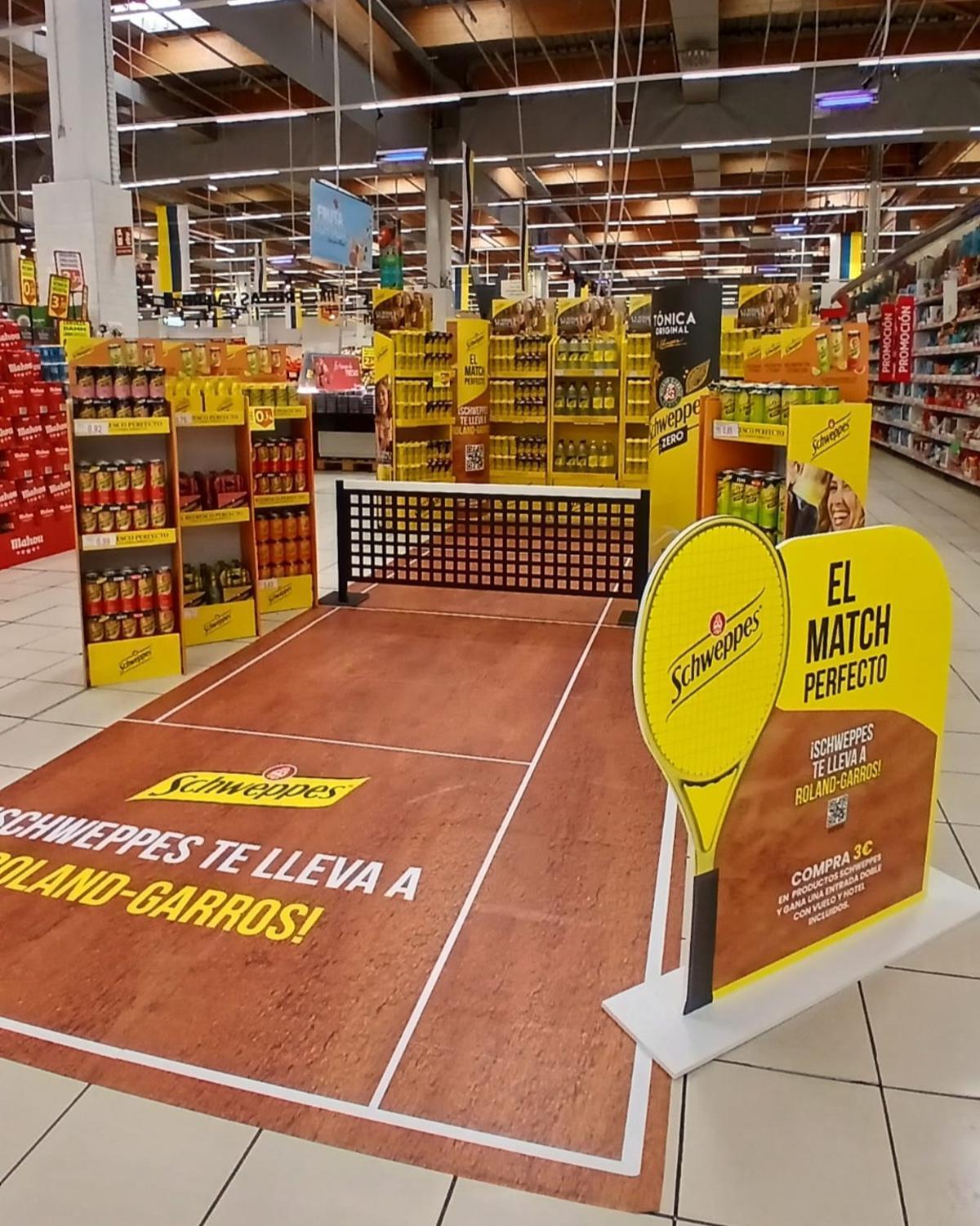 De tu súper a Roland Garros: juega tu partido con Schweppes
