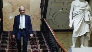 El exministro de Hacienda Cristóbal Montoro, en el Congreso de los Diputados