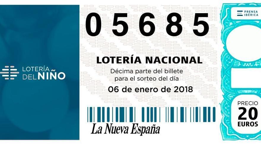 Lotería del Niño 2018: 05685 primer premio