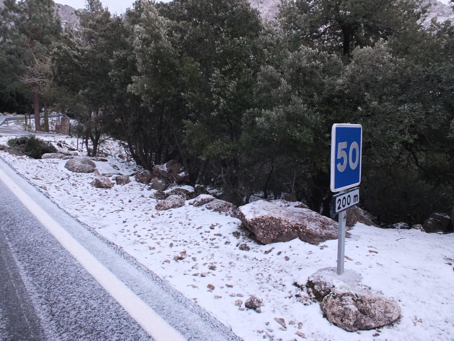 La nieve llega a Mallorca