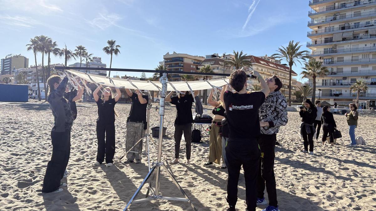 Grabación del corto correspondiente al guion 'María' en Fuengirola