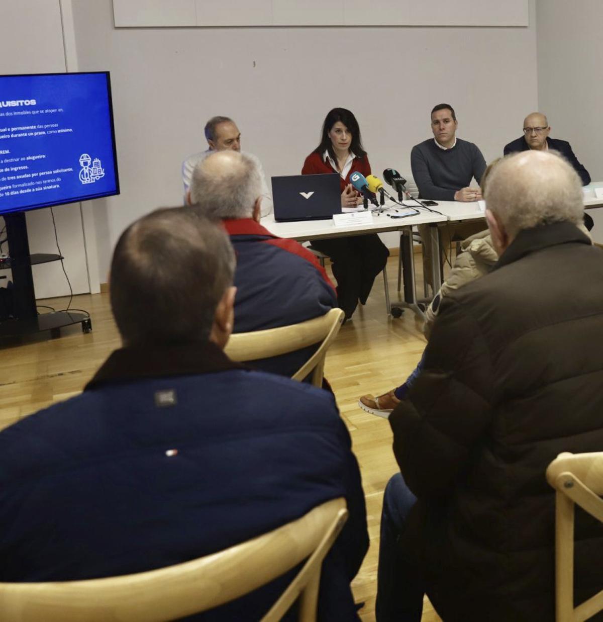 Presentación del programa en Moraña.