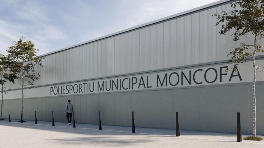 Recreación del proyecto de reforma del exterior del polideportivo municipal de Moncofa que impulsa el consistorio.   | MEDITERRÁNEO