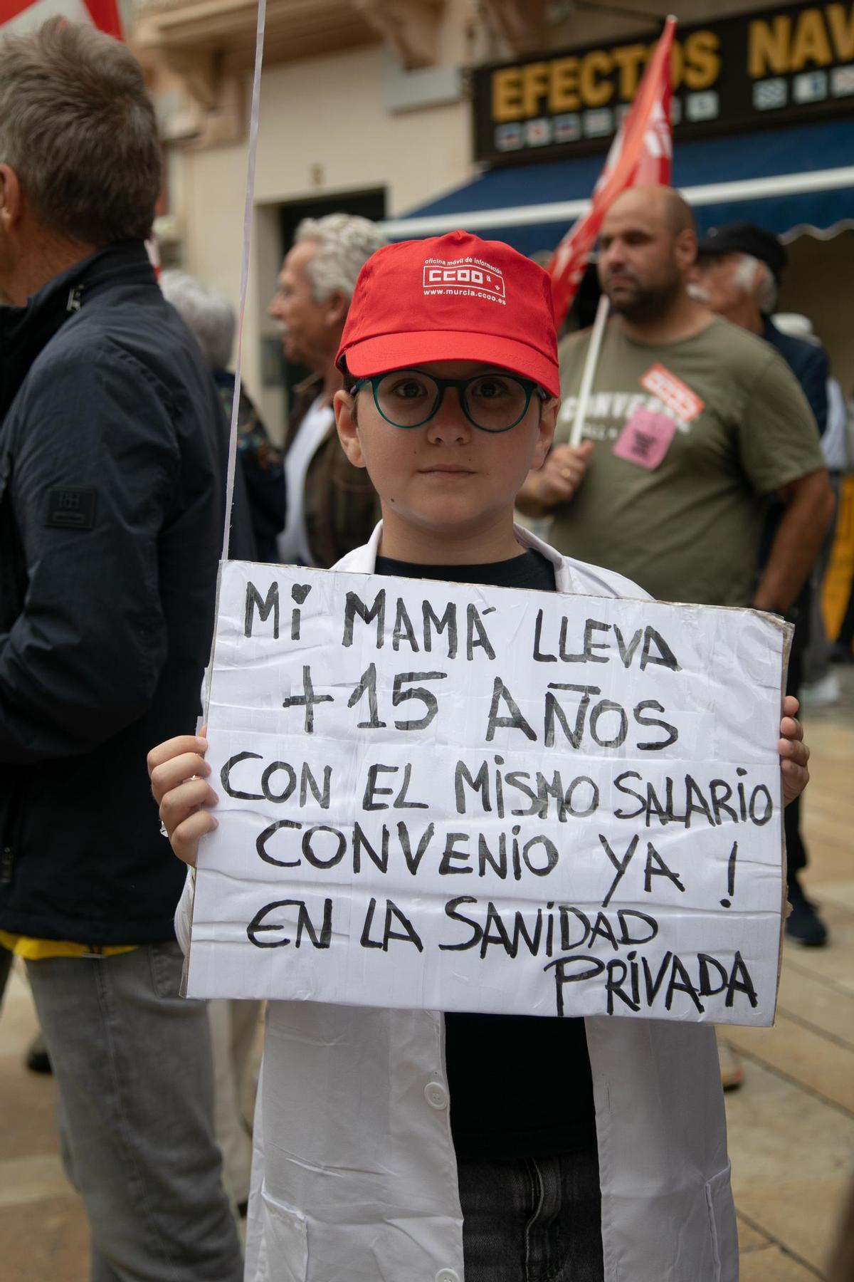 La manifestación por el Día del Trabajador en Cartagena, en imágenes
