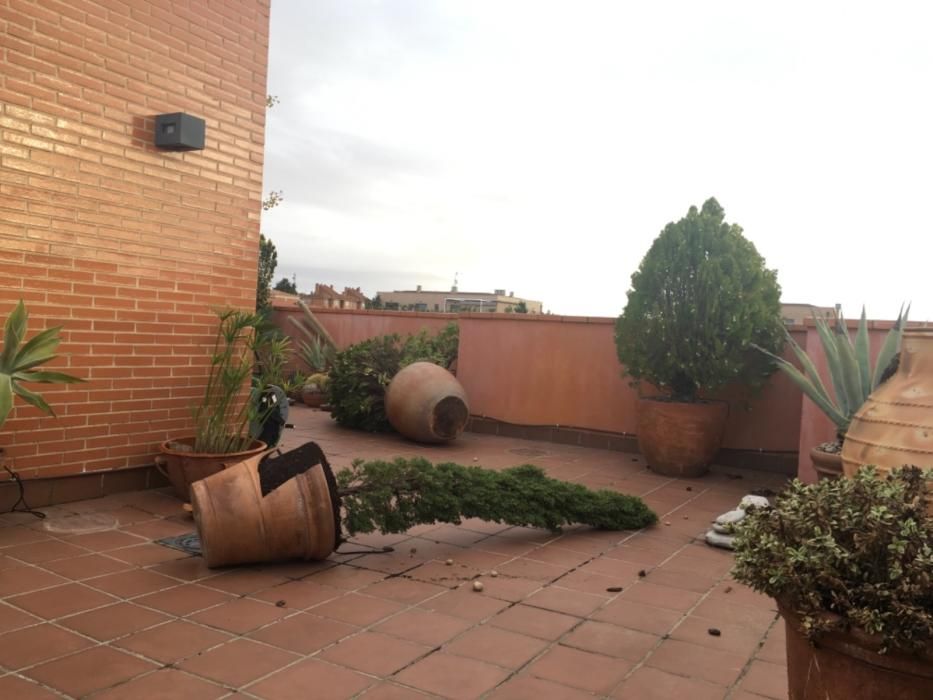 Así ha dejado Leslie la terraza de un ático