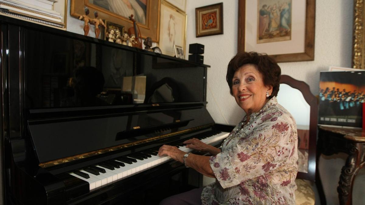 La soprano Carmen Blanco.