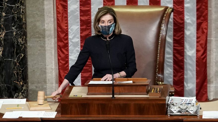 La presidenta de la Cámara de representantes, de EEUU, Nancy Pelosi.