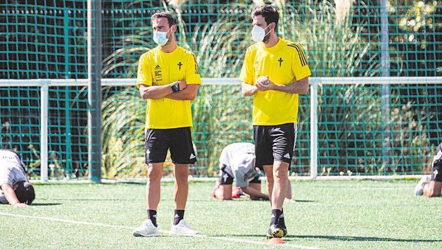 Jorge Cuesta y Manu Vilasboas, entrenadores del Juvenil A.