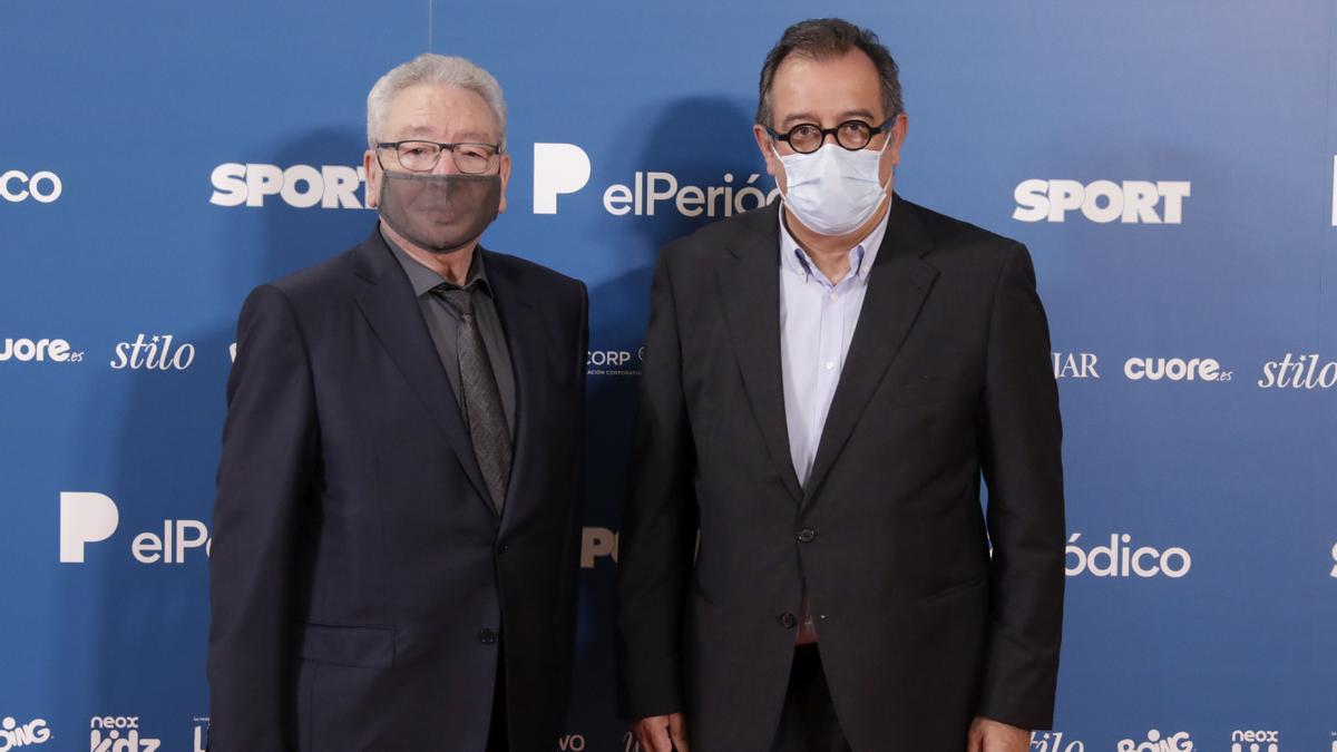 Daniel Martínez, presidente del Grupo Focus, junto a Albert Sáez, director de El Periódico de Catalunya.