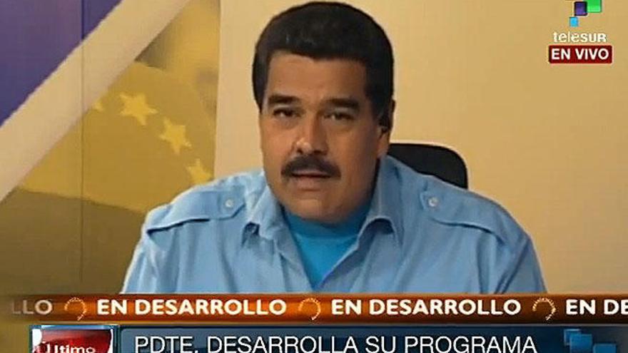 Nicolás Maduro, durante su discurso.