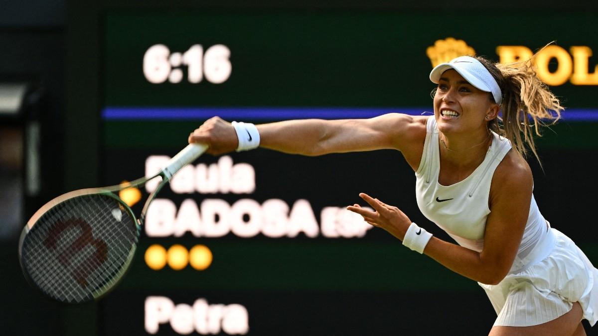 Badosa, durante el partido ante Kvitova