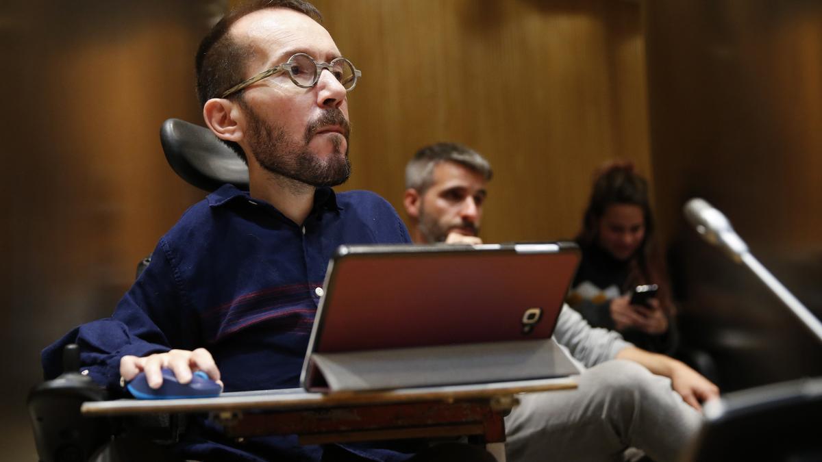 El portavoz de Unidas Podemos en el Congreso, Pablo Echenique.