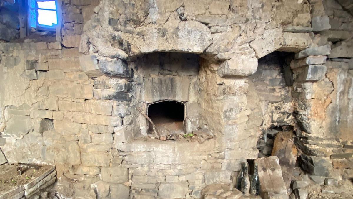 Imagen del horno, recuperado en las obras de restauración. | GOBIERNO DE ARAGÓN