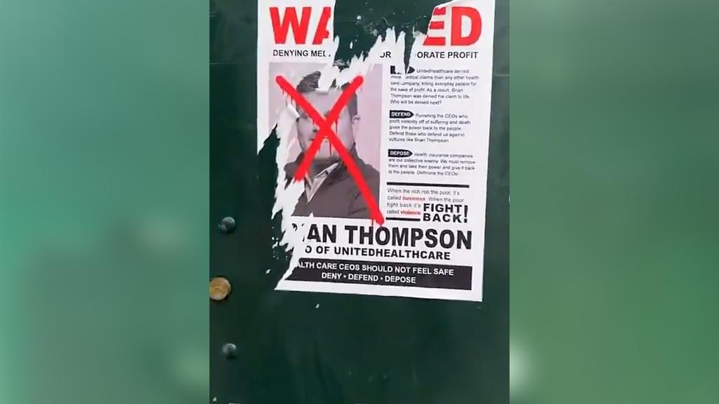Aparecen carteles de "Se Busca" de varios CEO de aseguradoras en Nueva York