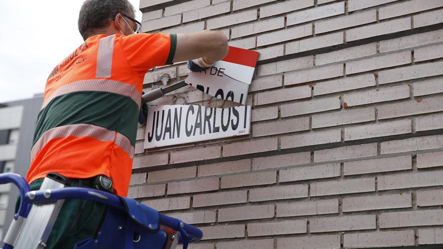 Juan Carlos I ya no tiene avenida en Gijón y ocupa su trono José Manuel Palacio