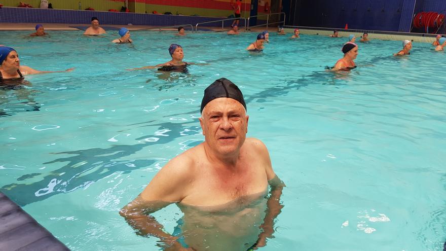 José María Vadillo: aquagym a los 70 años en El Perú Cáceres Wellness.