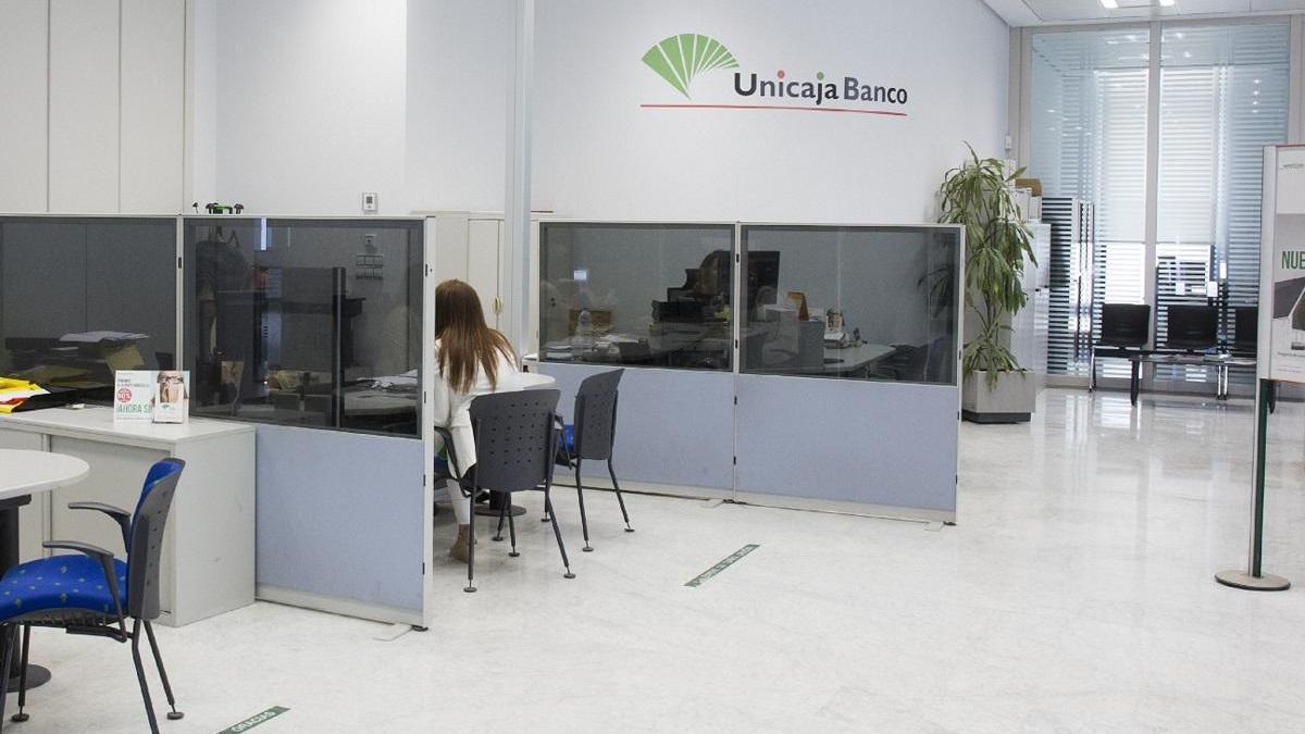 Una oficina de Unicaja.