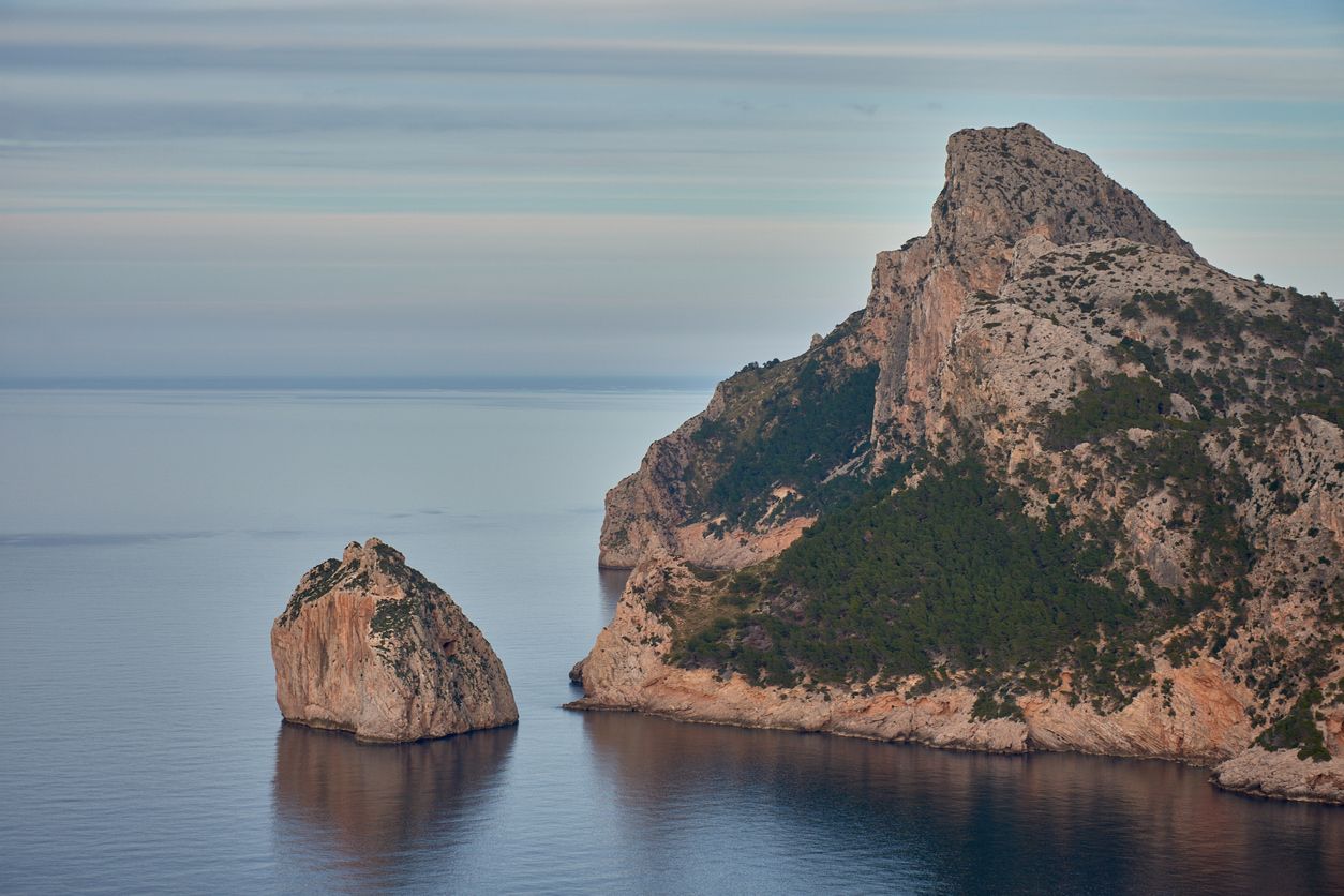 Vista desde el mirador de Sa Creueta, en Mallorca.