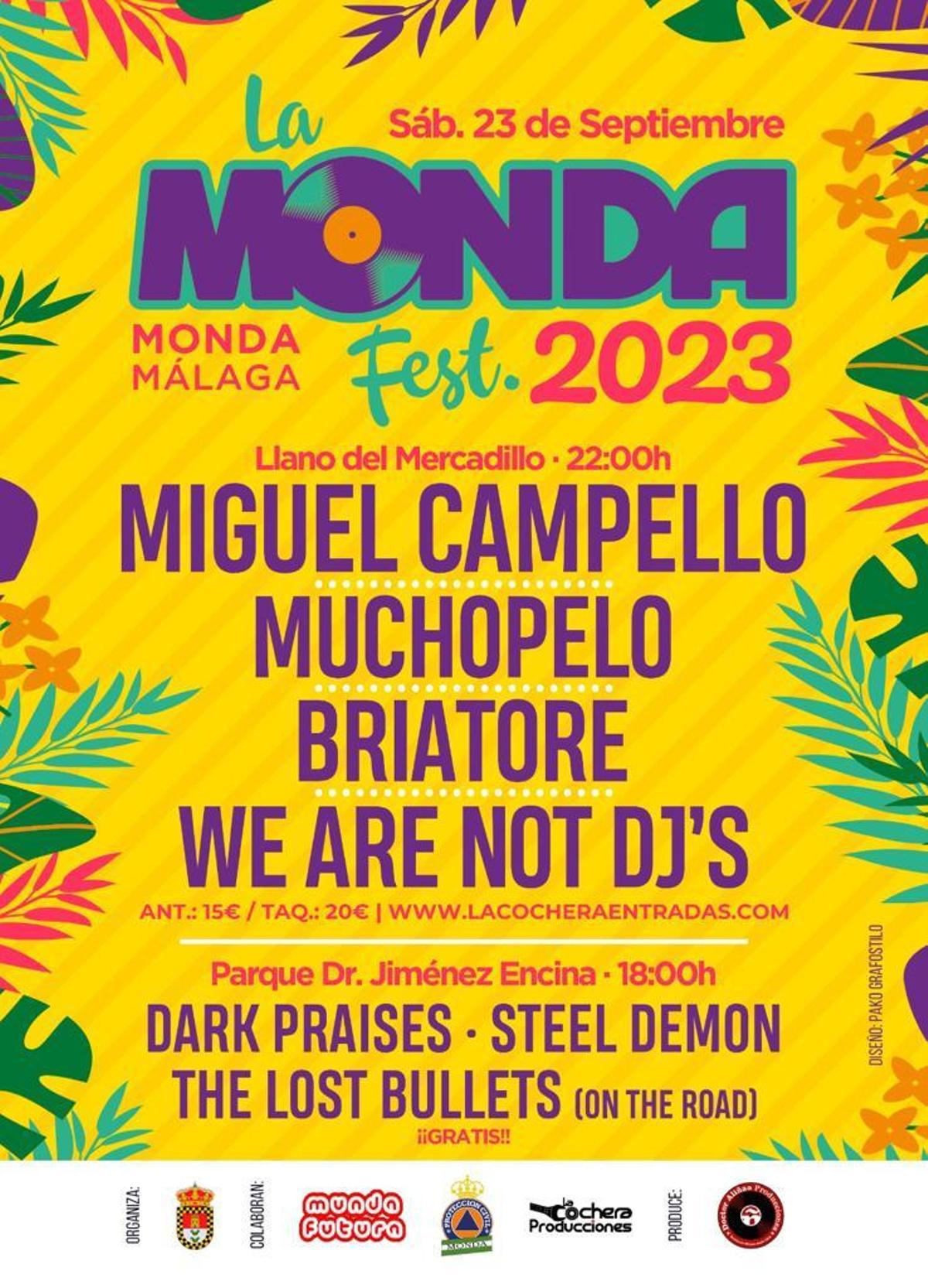 'La Monda Fest' tendrá lugar el 23 de septiembre