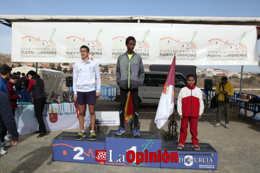 Final Regional de Cross Escolar: entrega de medallas