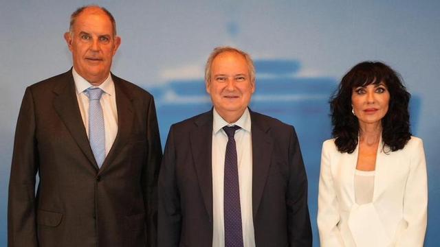 Por la izquierda, Álvaro Platero, Jordi Hereu y Almudena López del Pozo, en la junta de Pymar. |