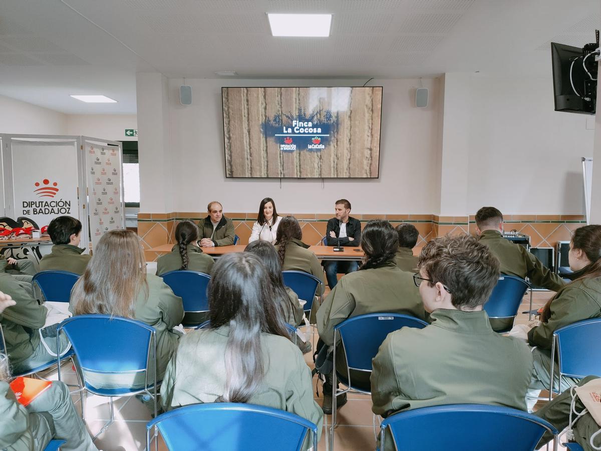 En el acto de bienvenida.