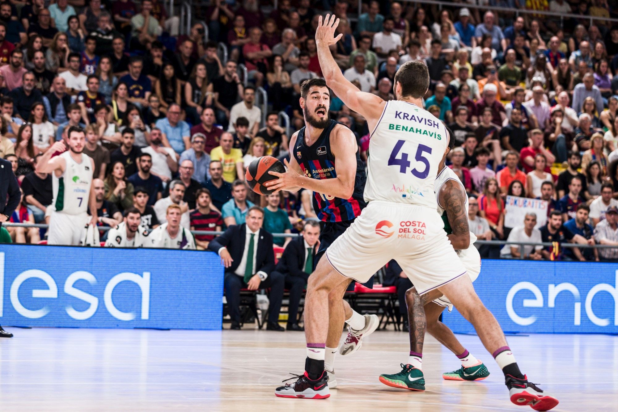 Barcelona - Unicaja, segundo partido de semifinales de la Liga Endesa, en imágenes