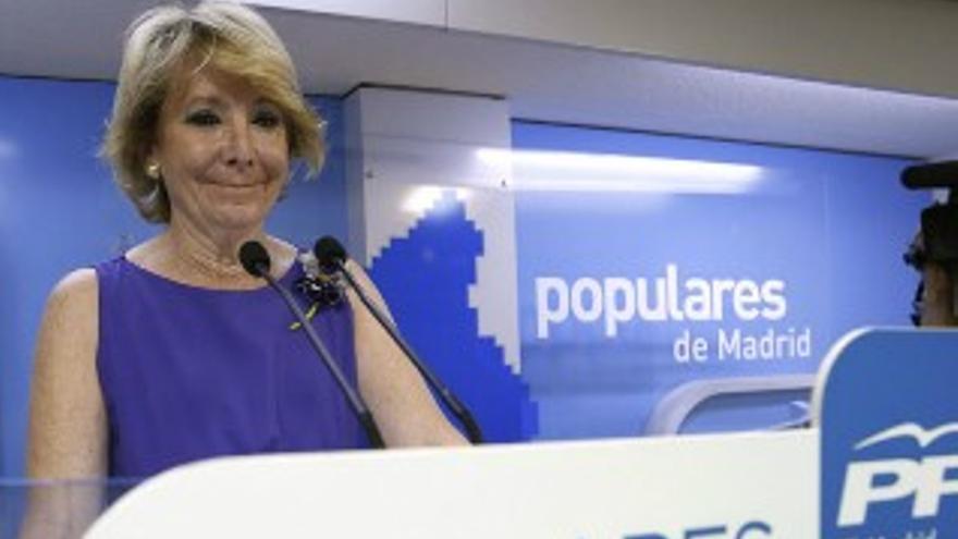 Aguirre sugiere a Rajoy adelantar las elecciones