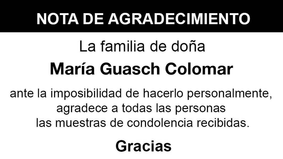 Nota María Guasch Colomar