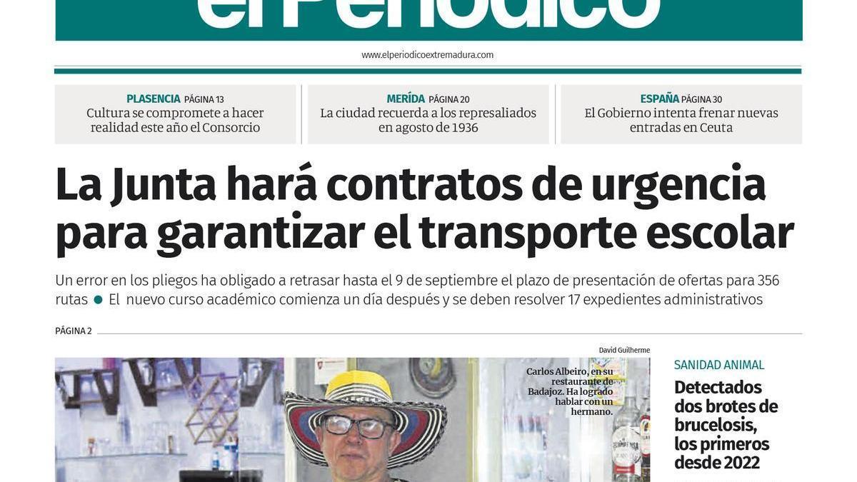 Consulta la portada correspondiente al día 12 de agosto de 2026