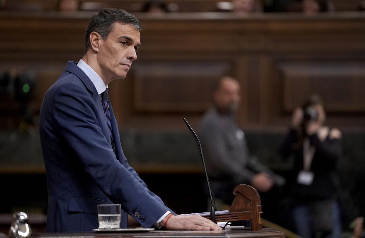 Madrid. 25.03.2026. Pedro Sánchez comparece en el Congreso de los Diputados para informar sobre la posición del Gobierno de España ante la guerra en Oriente Próximo