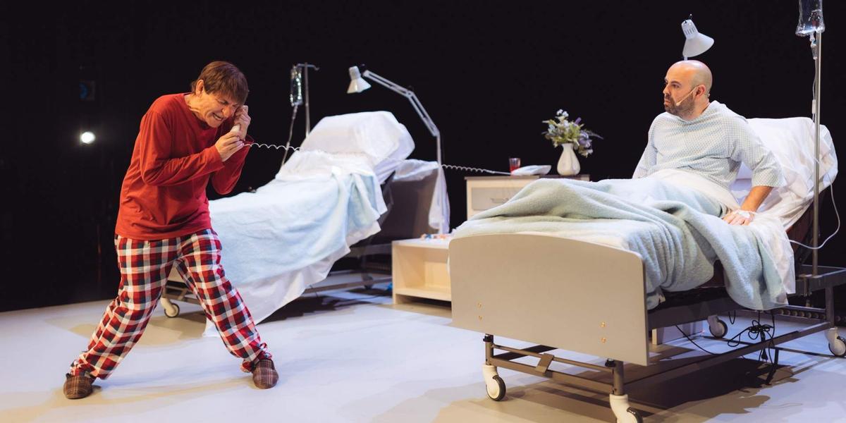 Albert Pla y Peyu en un momento de 'Hamlet'.