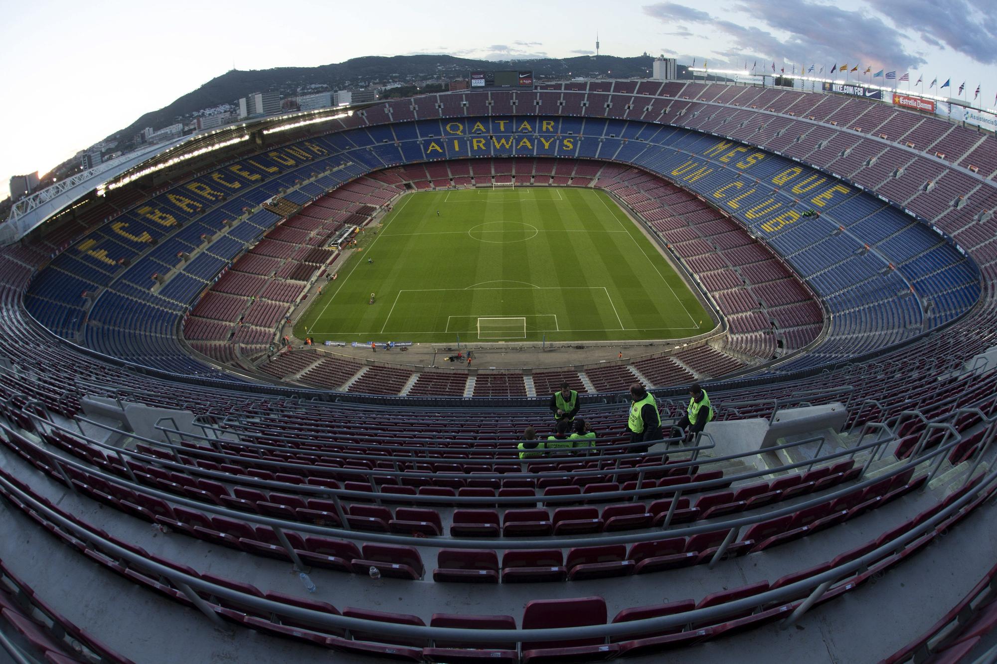 Vista general del estadio del Camp Nou