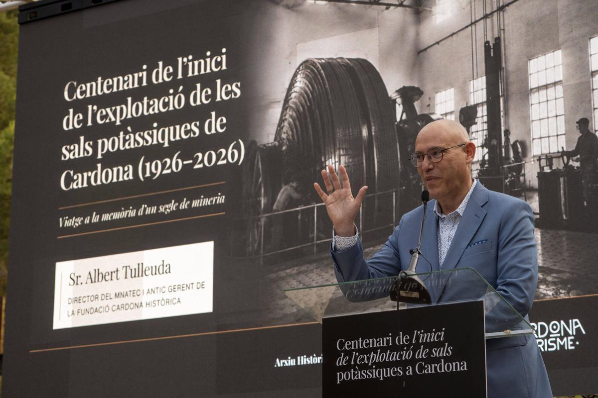 Imatges de l'acte de commemoració del centenari de l’inici de l’explotació de les sals potàssiques a Cardona Imatges de l'acte de commemoració del centenari de l’inici de l’explotació de les sals potàssiques a Cardona