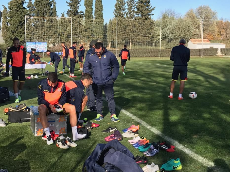 Entrenamiento de la UD Las Palmas en Huesca